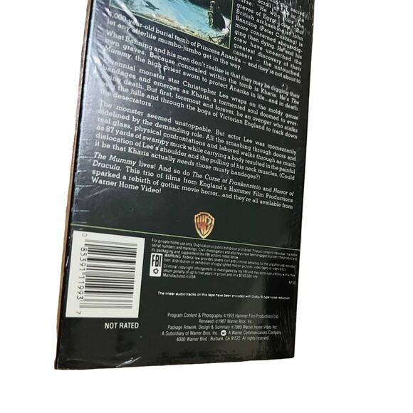 HALLOWEEN HORRORS The Mummy (VHS, 1993) PETER CUSHING New - Picture 3 of 3